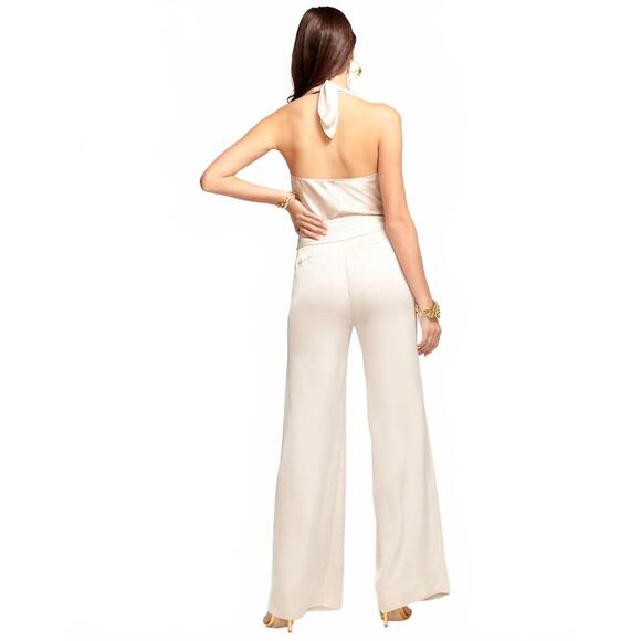 NEW RAMY BROOK joss wide leg pants in cream - Picture 3 of 3